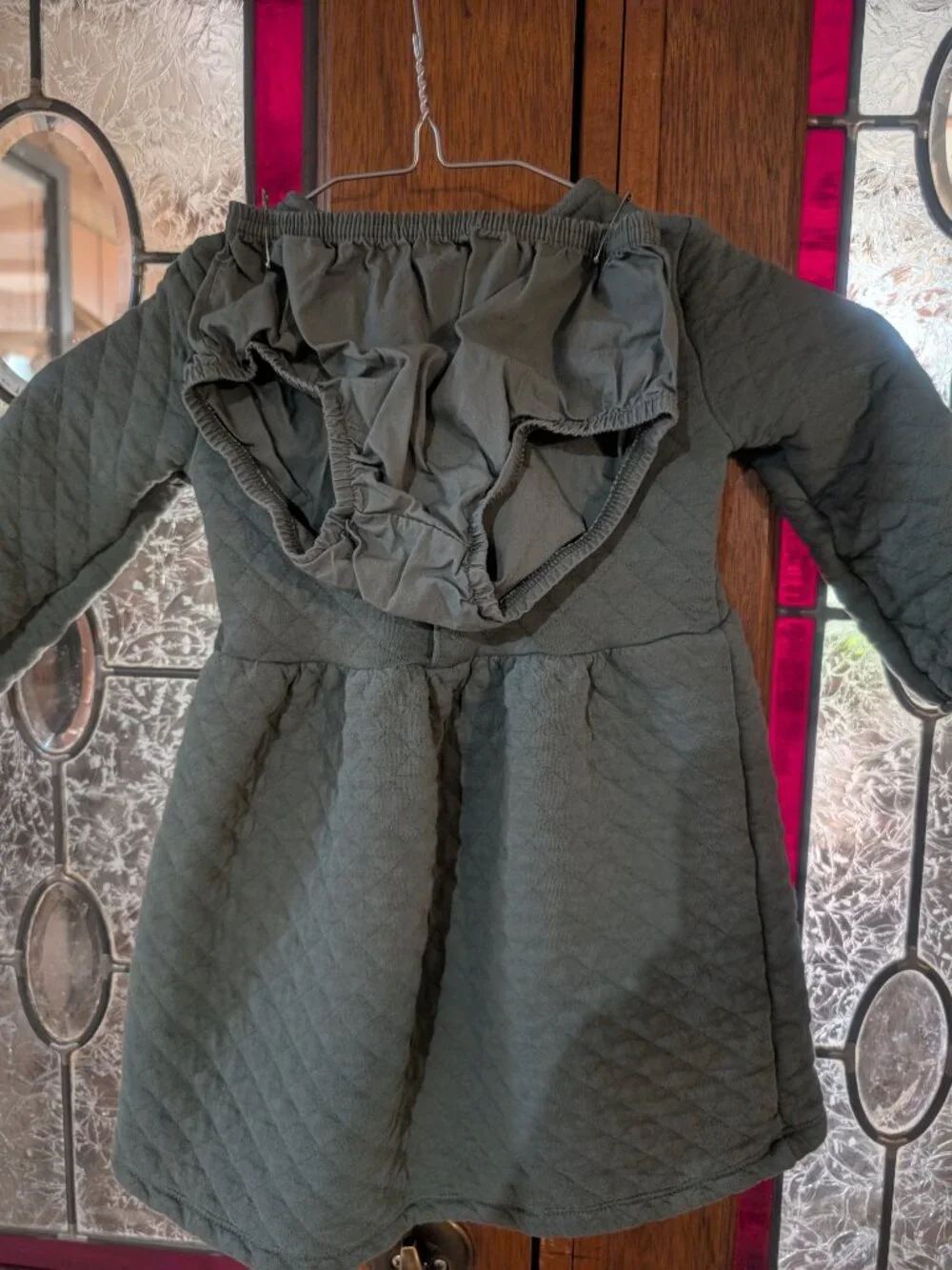 Toddler Girl quilted dress, size 18 months